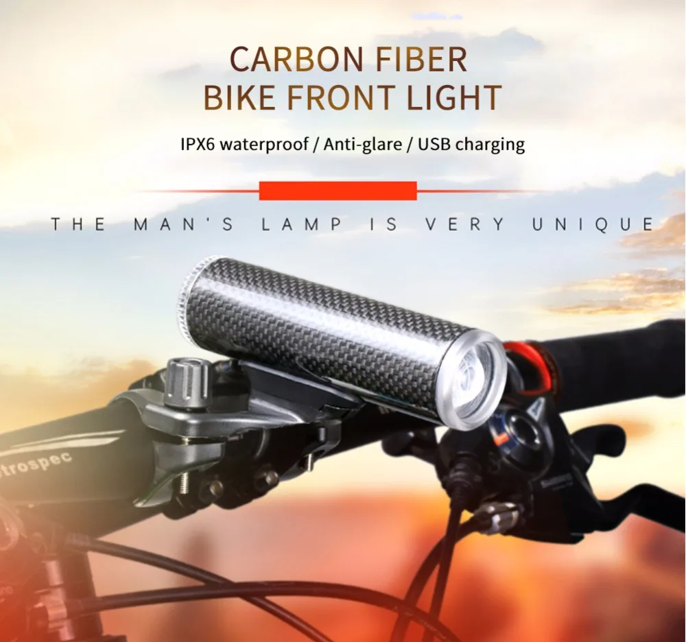 Perfect WEST BIKING Bike Front Light Rechargeable 4 Modes Carbon Fiber Aluminum Alloy Headlamp Waterproof Bike Flashlight Cycling Light 0 Perfect WEST BIKING Bike Front Light Rechargeable 4 Modes Carbon Fiber Aluminum Alloy Headlamp Waterproof Bike Flashlight Cycling Light 0