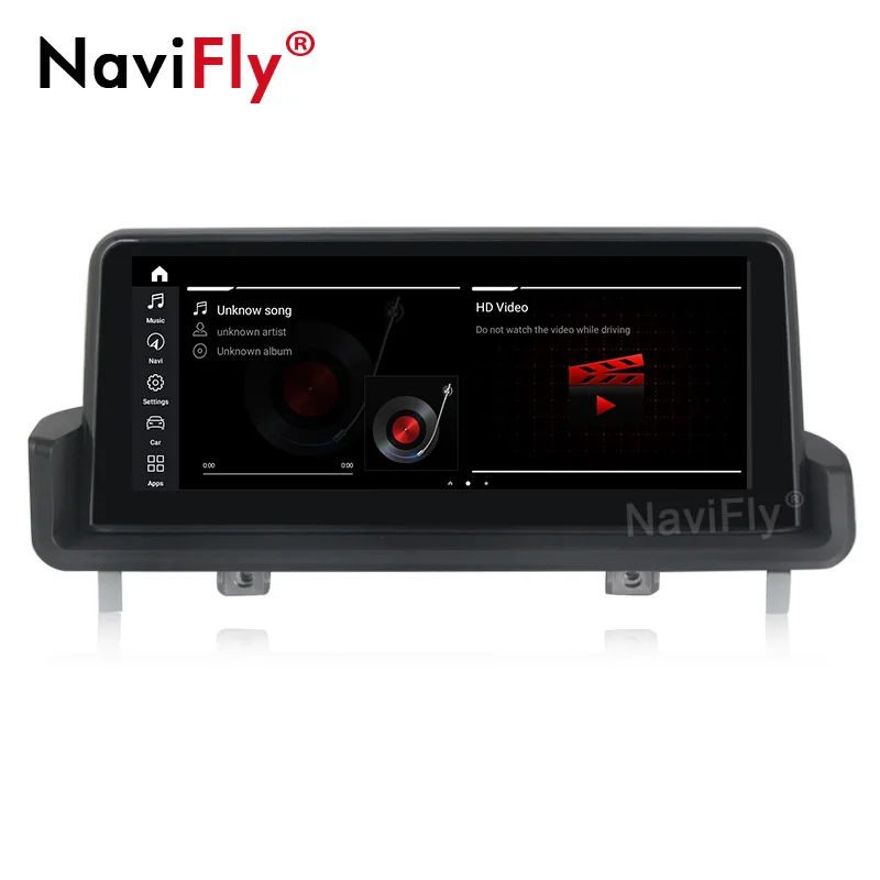 Clearance NaviFly 4GB+64GB 8 core Android 9.0 GPS Navigation Car multimedia player for BMW 3 series E90 E91 E92 E93 10.25 inch IPS screen 4