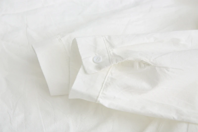 Хлопок в горошек Женские блузки и рубашки летние новые свободные офисные женские элегантные белые рубашки топы