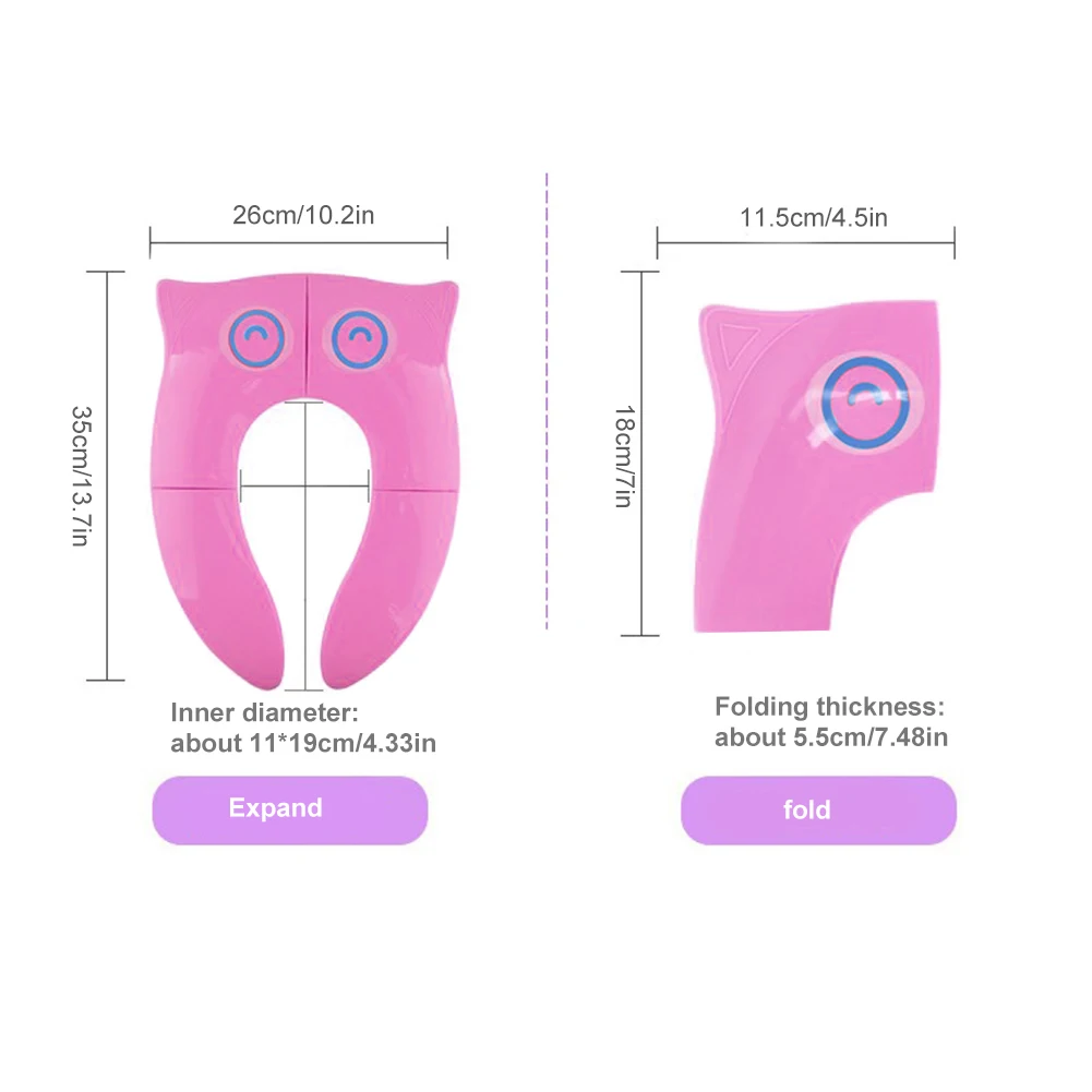 Детский дорожный складывающийся горшок, подстилка для сиденья, переносное детское сиденье для унитаза, обучающее сиденье для малышей, подушка, многоразовые Чехлы для детского горшка