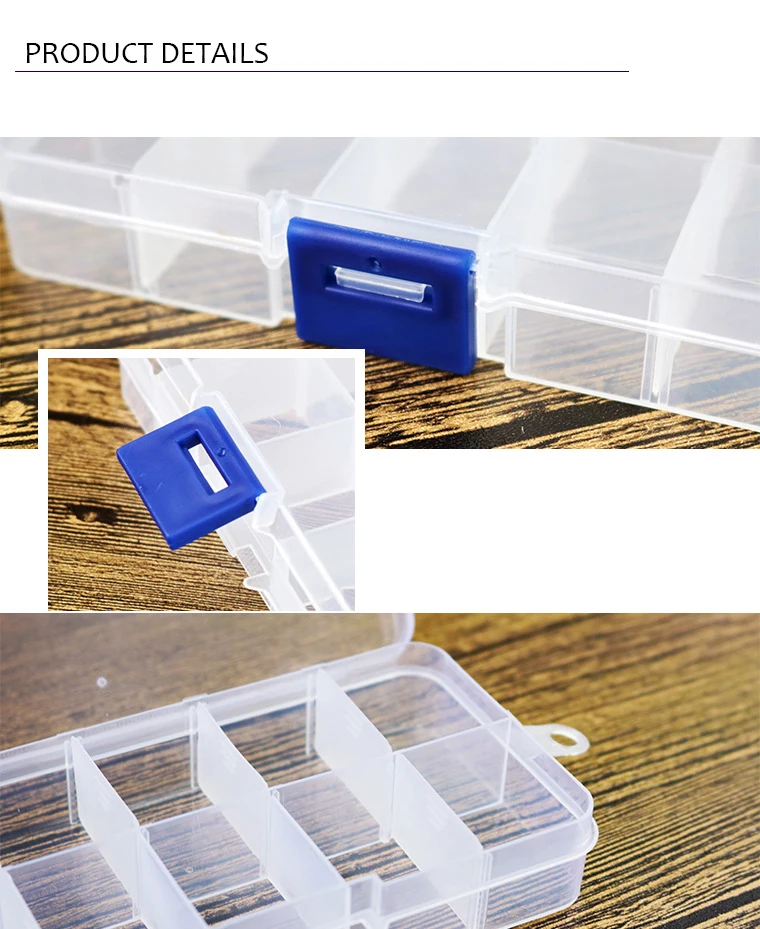 Portable plastic Storage Box Container for Jewelry Beads Pills Nail Art Tips Ring Electronic Parts Screw Beads Organizer (10)