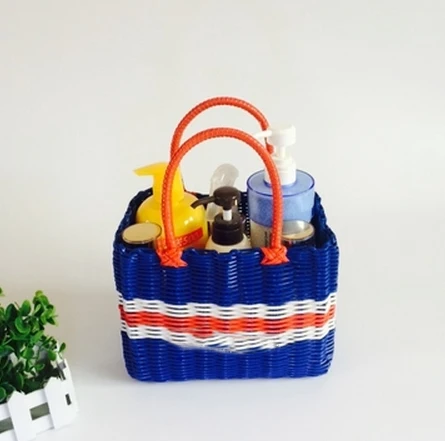 Bathroom Clothes Luandry Storage Plastic Basket 4HQD (7)