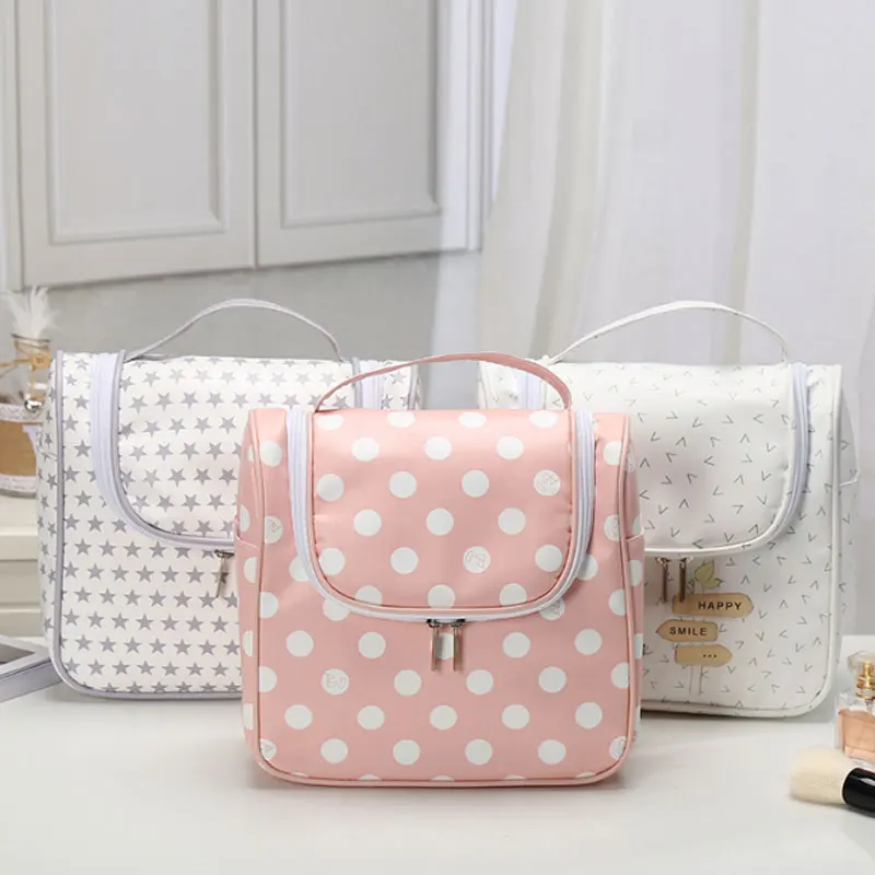 

DINIWELL Toiletry Storage Bags Travel PU Leather Cosmetic Organizer Bag Women Makeup Bag