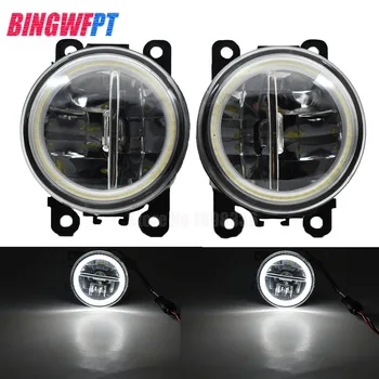 

2pcs Car Styling LED Fog Light +Angel eye For Renault LOGAN Saloon LS 2004-2015 For Renault Trafic II 2001-2015