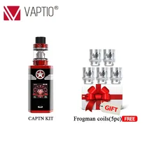 Electronic Cigarette Original Vaptio CAPTAIN vap Kit 2.0ml/4.0ml tank Top filling with 220w box mod Fitted TFV8 Baby/TFV12 Tank Electronic Cigarette Original Vaptio CAPTAIN vap Kit 2.0ml/4.0ml tank Top filling with 220w box mod Fitted TFV8 Baby/TFV12 Tank