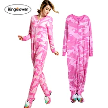2016 New Spring Womens Pajamas Ladies Sleep Lounge Shake Fleece Warm Modal Silk Home Furnishing Onesies Jumpsuit JA5014