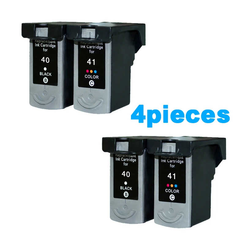 

4Pcs/2 Sets Compatible ink cartridges For Canon PG40 CL41 PG-40 CL-41 iP1600 / IP1700 / IP1800 MP140 MP450 MP470 printer