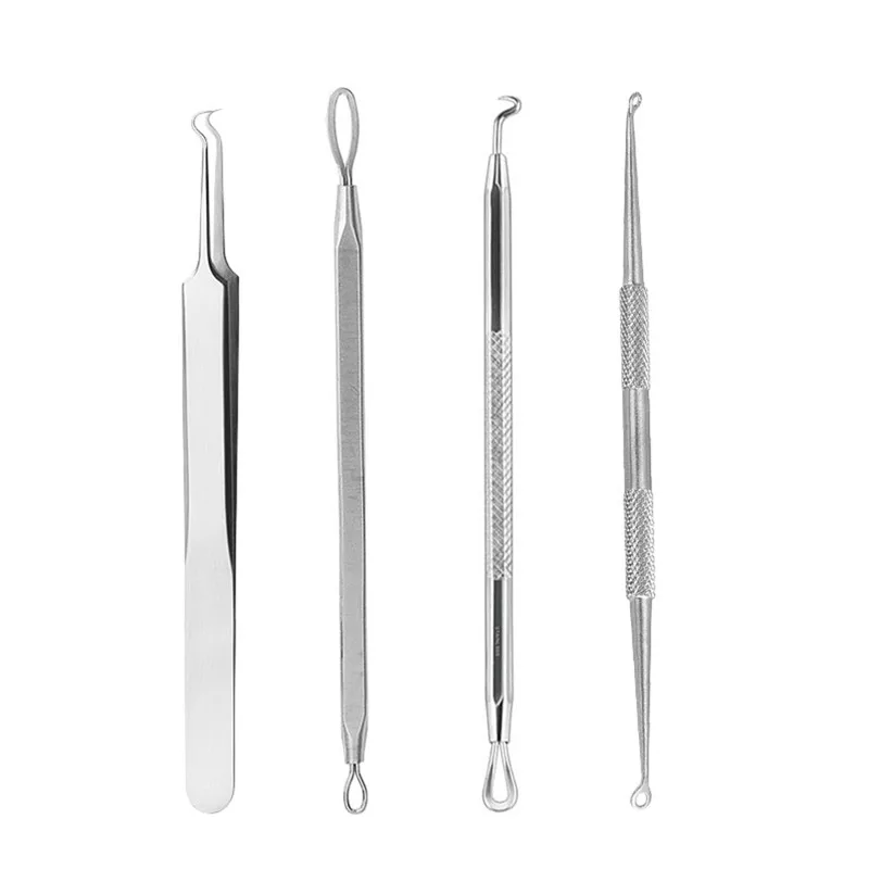 3/4 Pcs Pimple Remover Tool Pore Cleaner Pimple Blemish Comedone Acne