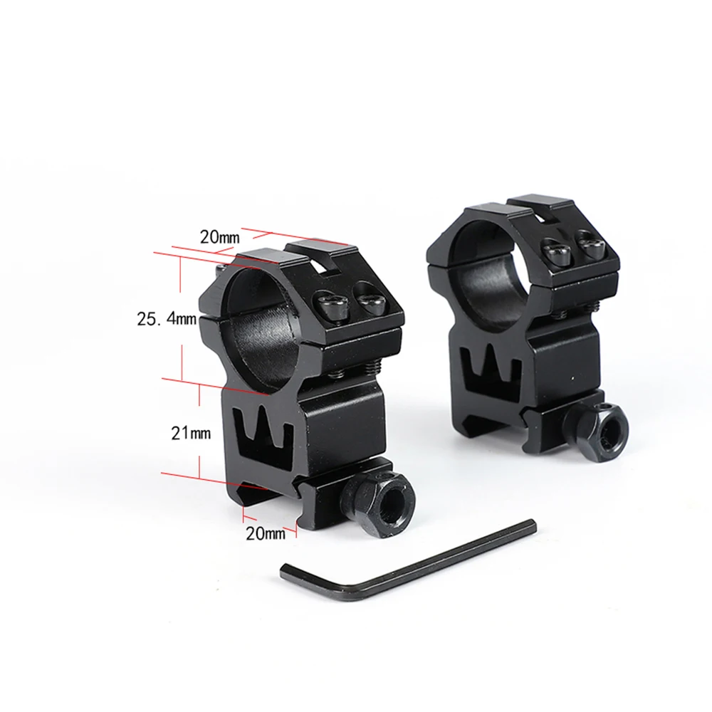 

Ohhunt 25mm 1"/2PCs Universal High Profile 20mm Picatinny Weaver Scopes Rings