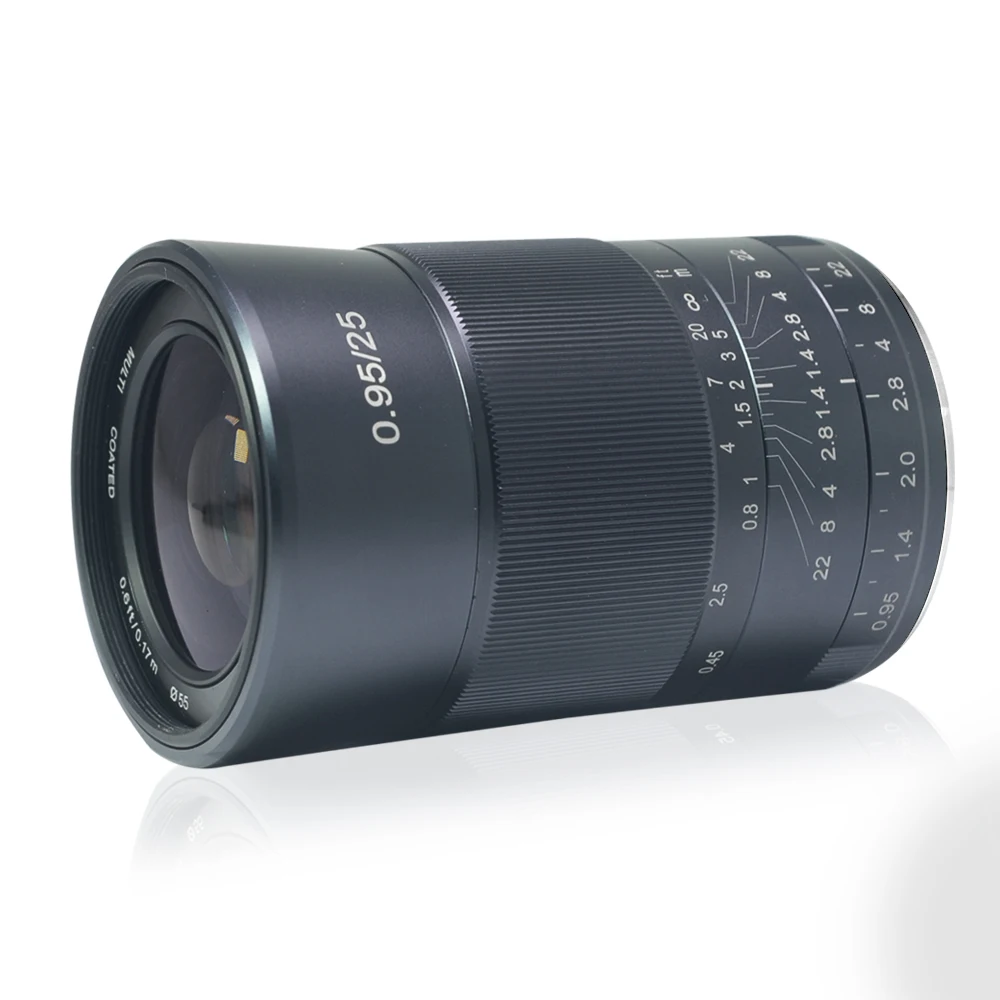 Mcoplus 25 мм F0.95 супер Большая диафрагма ручной фокус объектив APS C для Fuji X mount/для Sony E