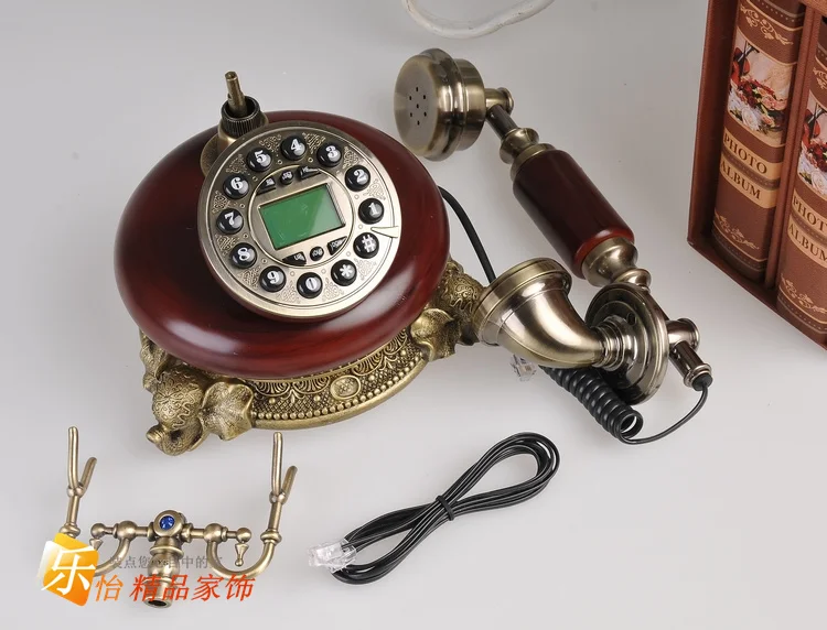 Античный Модный американский винтажный телефон домашний стационарный телефон/идентификатор звонящего громкой связи/с подсветкой