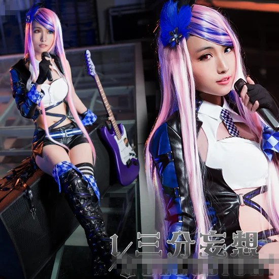 

2018 Vocaloid Luka Singer Plan Punk Hip hop Uniforms Cosplay Costume Free Shipping