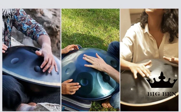 Ручная работа Hank Street art барабан ручной работы HANDPAN инструмент барабан мешок профессиональный HandPan повесить барабан 9/10 тон масштаб производительность игры