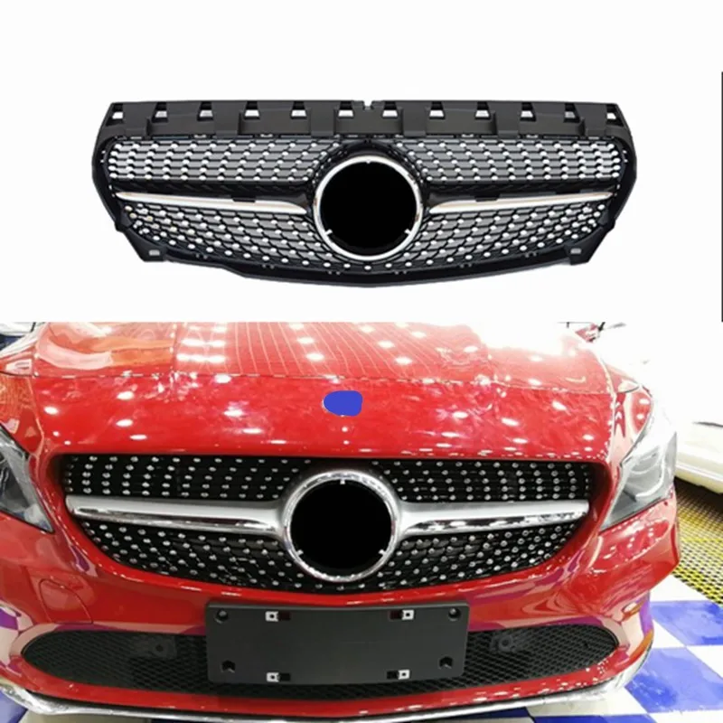 car accessories Diamond Grille For CLA Class Mercedes Benz W117 C117 CLA180 CLA 200 CLA260 CLA300 2013 2014 2015 2016 ABS Materi car accessories Diamond Grille For CLA Class Mercedes Benz W117 C117 CLA180 CLA 200 CLA260 CLA300 2013 2014 2015 2016 ABS Materi