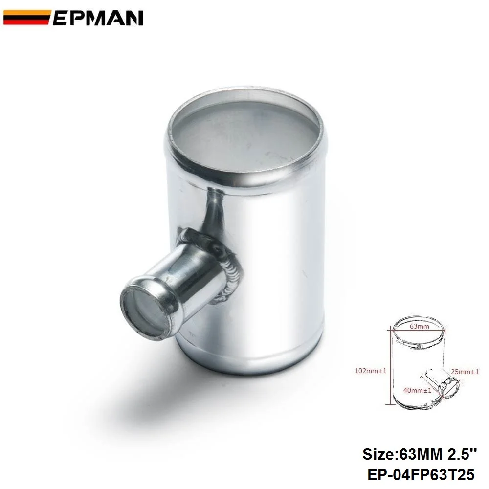 Blow Off Valve Adaptor Universal BOV T-pipe 63mm 2.5" outlet 25mm Blow Off Valve T Joint Adaptor For BMW 520i f10 EP-04FP63T25