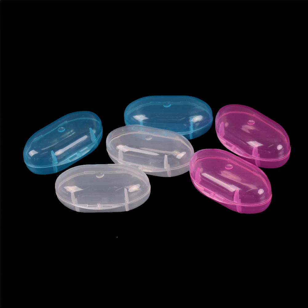 2PCS/set Clear Kids Infant Soft Silicone Finger Toothbrush Teeth Rubber Massager Brush Box