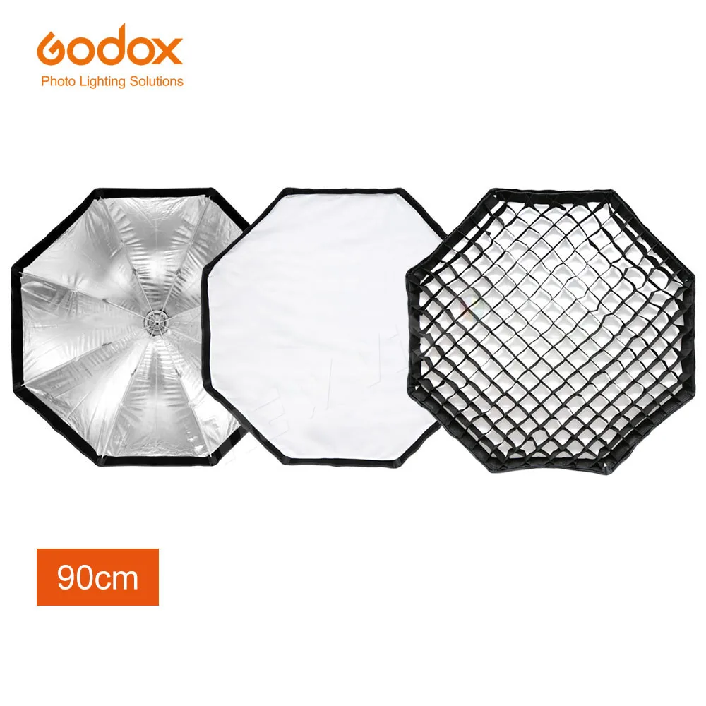 Godox ML-SF50 Octagon Softbox 37 19.7 in Godox Mount y Honeycomb Grid Softbox para ML100Bi ML60II Bi Luz de vídeo LED portátil