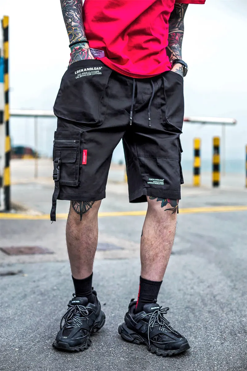 Zipper Pocket Cargo Baggy Shorts 1