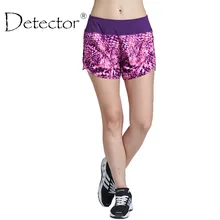 Детектор женские шорты Женщины Фитнес Спортивные шорты печатных женские красивые женские спортивные короткие фитнес-шорты для бега