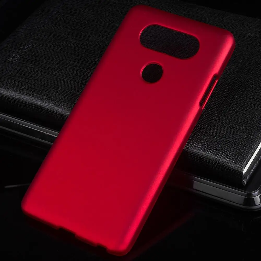 Матовая Пластик Coque 5.7For Lg V20 чехол для Lg V20 Us996 телефона чехол-лента на заднюю панель - Цвет: Red
