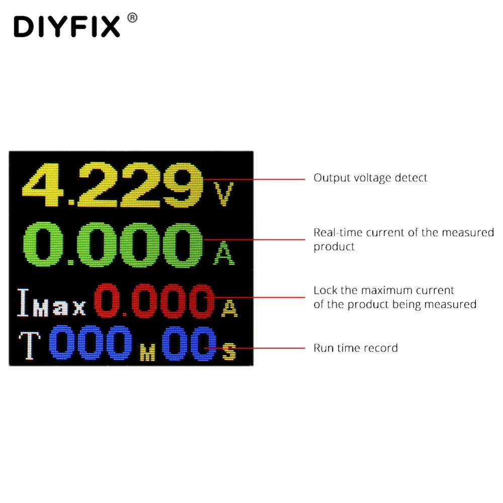 DIYFIX мобильный телефон Тестер Текущий анализатор обслуживания для iPhone 6/6 P/6 S/6SP/7/7