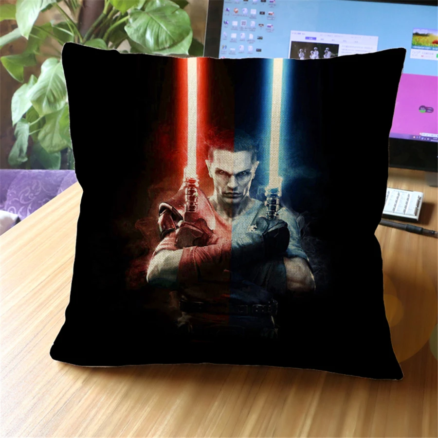 

Nordic Style Decor Vintage War Stars Linen Pillow Cover Gamers Chair Car Styling Christmas Cushion Covers For Sofa New e897