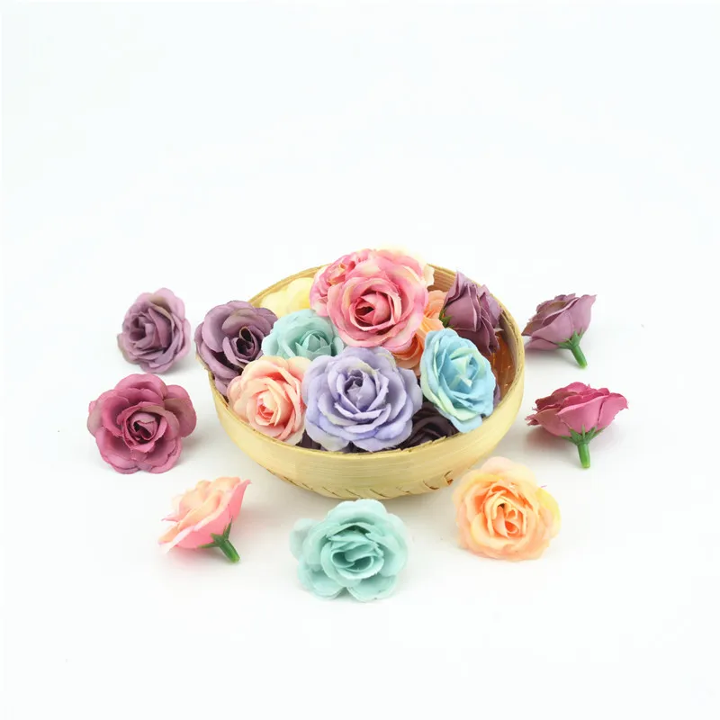100 шт. шелковые розы 2 5 см|silk flowers|artificial flowersartificial flowers for wedding |