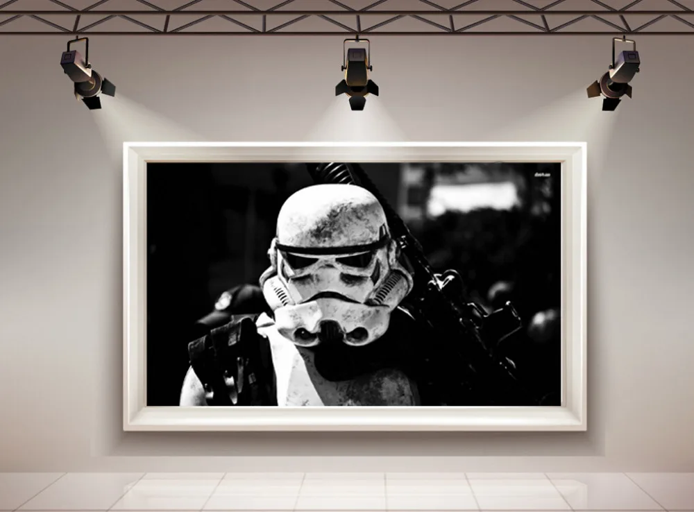 Modern wall art Stormtrooper Star Wars movie poster home decor wall art