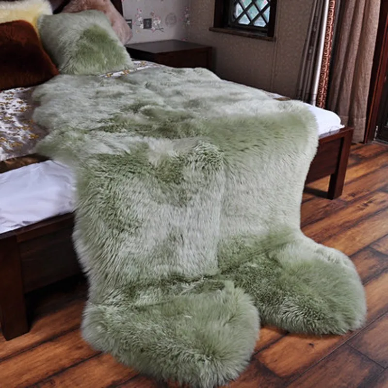 Us 231 88 20 Off 4p Genuine Sheepskin Rug Real Australian Royal Carpet Four Pelt Extra Large Sheepskin Rug Quarto Fur Rug Sheepskin Area Rug Pad In