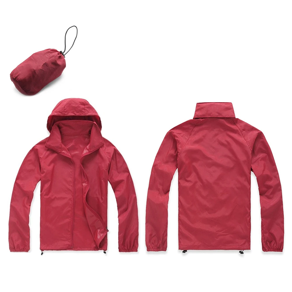 Unisex Waterproof Windproof Nylon Bike Jacket Bicycle Running Outdoor Sports Cycling Jacket with S-XXXL Sizes 6 Colors Optional