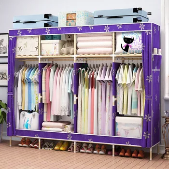 

storage furniture wood and fabric wardrobe home bedroom baby furniture portable clothing baby closet cabinet Fabric