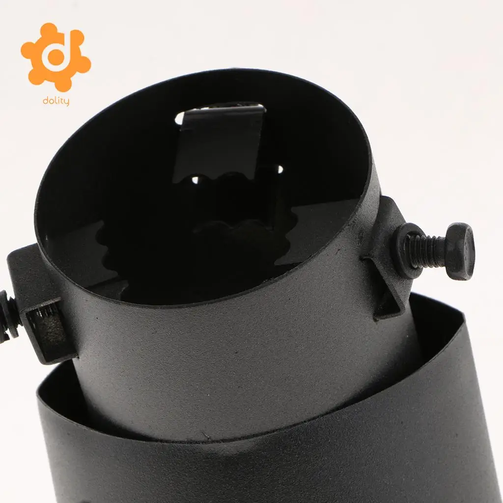 Universal Black Stainless Steel Car Rear Round Exhaust Pipe Tail Muffler Tip