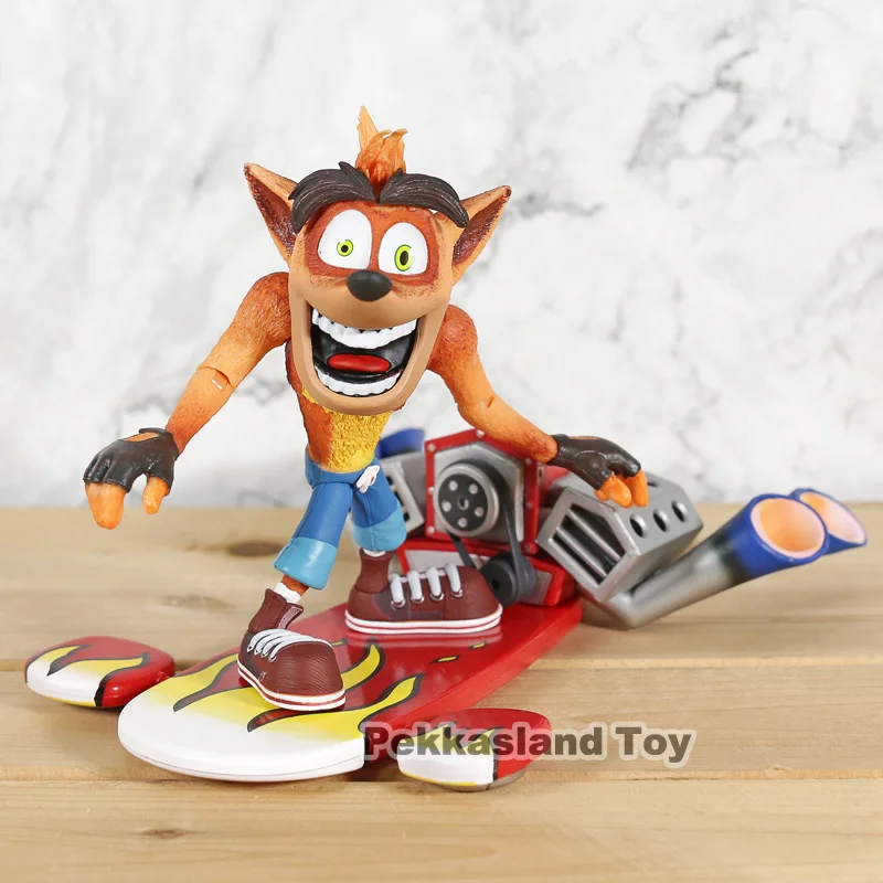 Crash Bandicoot NECA Deluxe фигурка с струйной платой ПВХ Коллекционная модель