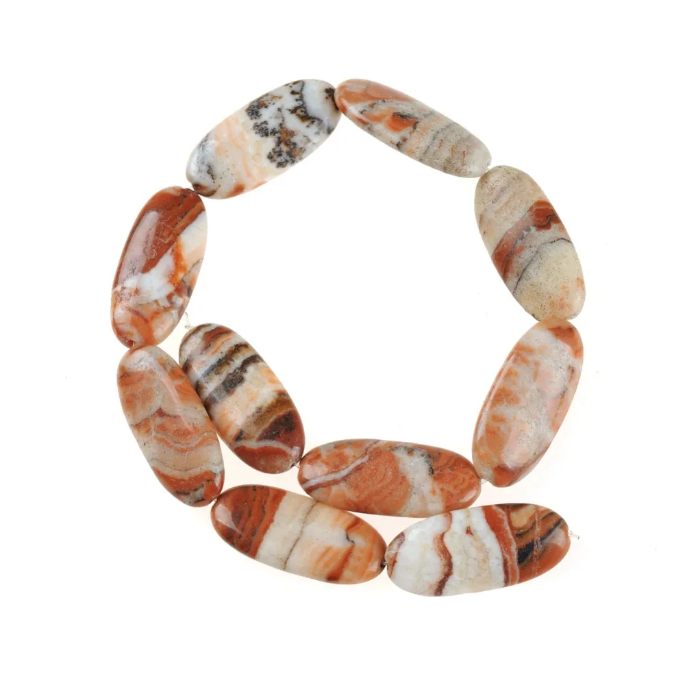 Round Shape Natural Geode Red Agates Gem Stone Stripe Flat Slice Slab Loose Strand Spacer Beads Chip For Jewelry Making Necklace