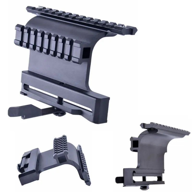 

Tactical Quick Detach 47 74 Picatinny Double Rail AK Serie Rail Side Mount Quick Style System Hunting