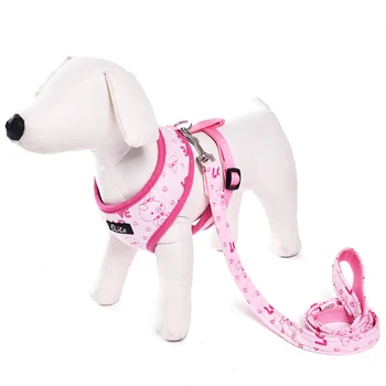 

2 Pieces Sets Series Of Leashes Cute Dog Collar Stripe Harness For Dogs Pets Collar Animals Leash Puppy Harness Pet Supplies