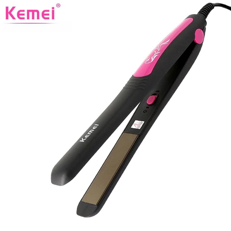 HQ KM-328 утюги Инструменты для выпрямления волос плоский Утюг турмалин керамический нагрев Производительность Профессиональный Выпрямитель для волос - Цвет: KM-328