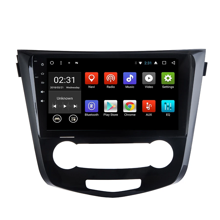Sale Asvegen  Android 7.1 Quad Core Car Radio GPS Navigation Stereo Headunit WIFI 4G Media DVD Player For  Nissan X-Trail 2014 1