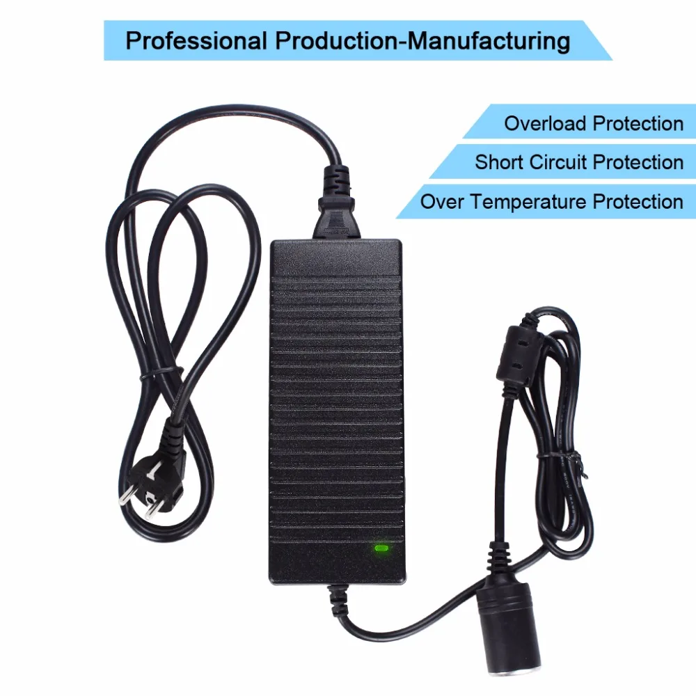 AC To DC Converter 10A 120W 110-220V To 12V Car Cigarette Lighter Socket ACDC Power Adapter Household Cigarette Lighter For Air Pump Car Vacuum And More (4)