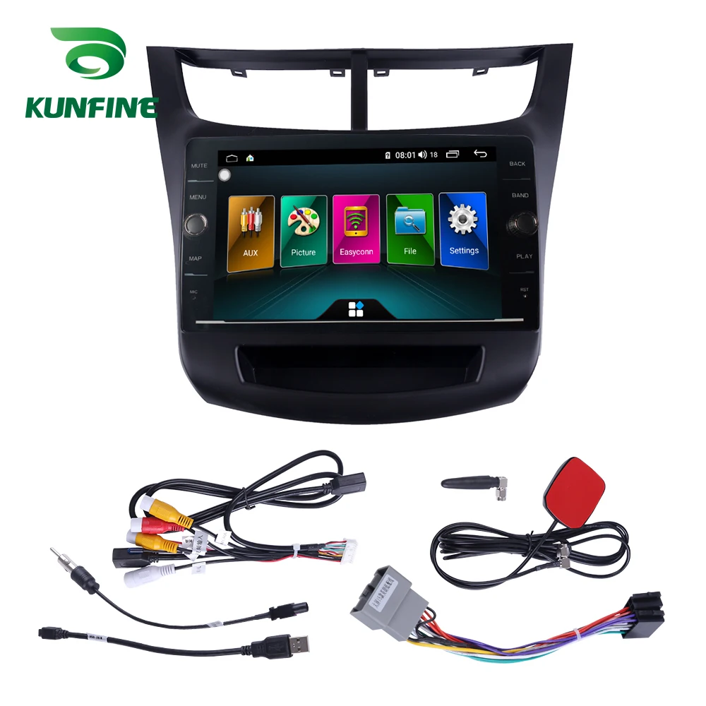 Perfect Octa Core 4GB RAM 64GB ROM Android 8.1 Car DVD GPS Player Deckless Car Stereo For Chevrolet SAIL 2015 Radio Headunit Device 7