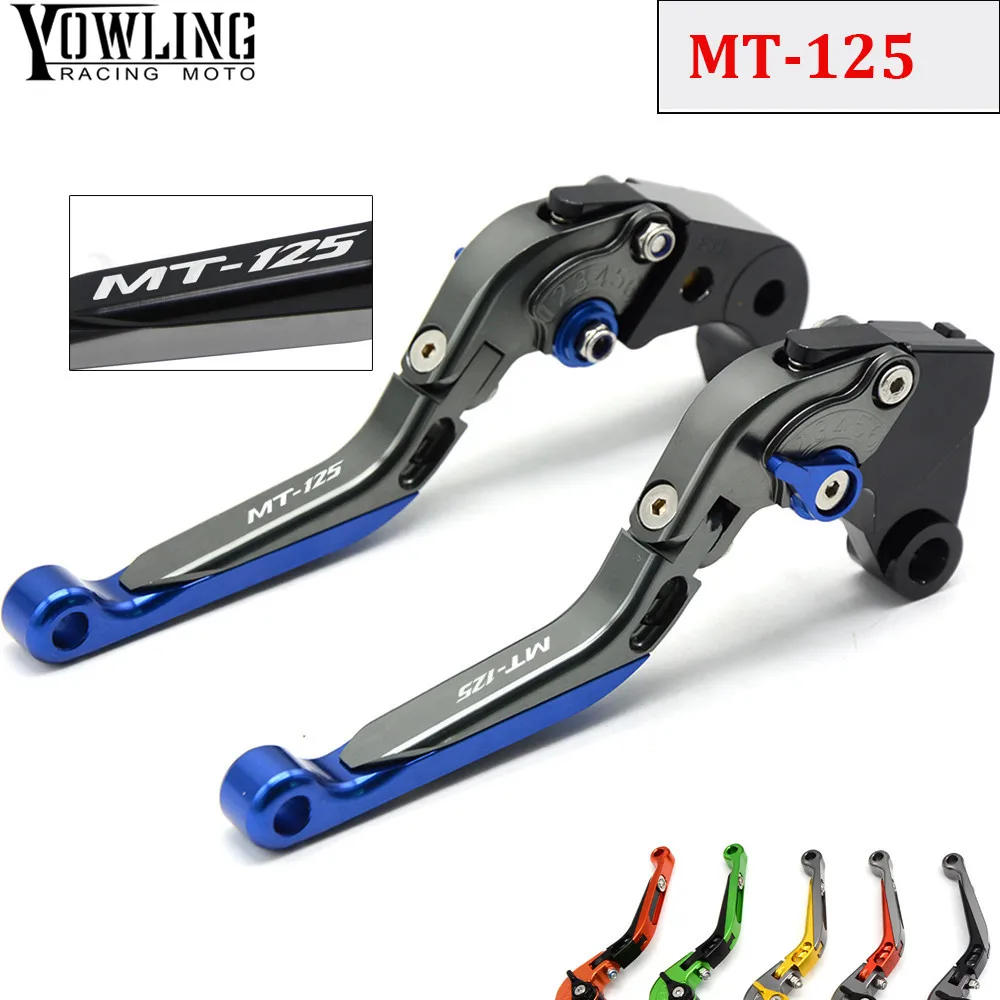 

MT 125 Motorcycle Accessories CNC Folding Extendable Adjustable Brakes Clutch Levers For YAMAHA MT-125 MT125 2014 2015 2016 2017