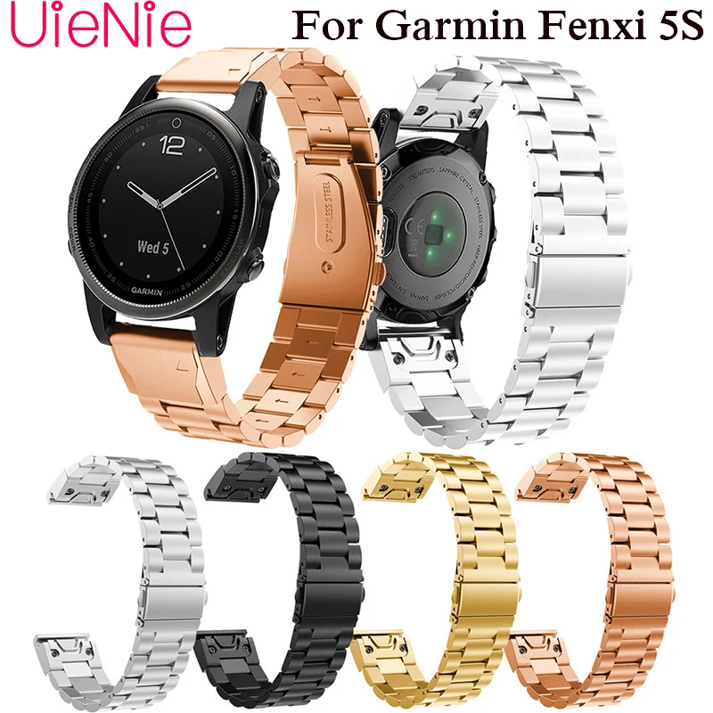 

20mm watch strap quick release metal stainless steel Band for Garmin Fenix 5S Fenix5S wrist strap easy to wear strap watchband