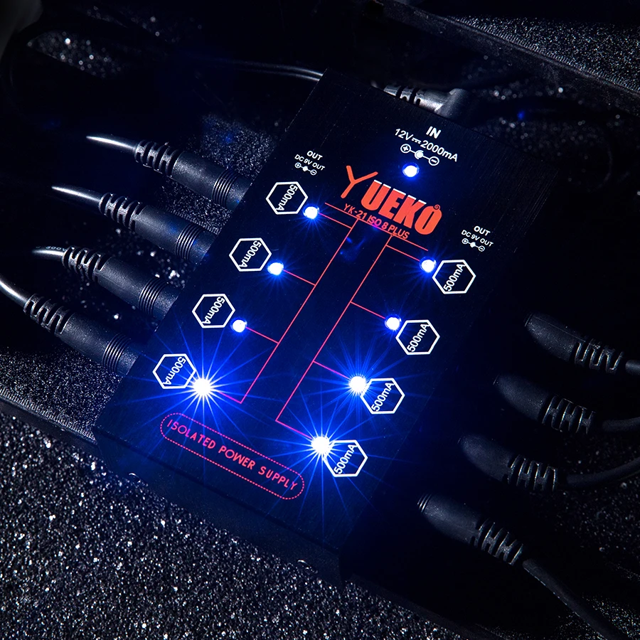 guitar accessories MUKU guitar pedal Output for 9V Effect Pedal power supply Multi-function conversion socket US/AU/UK/EU