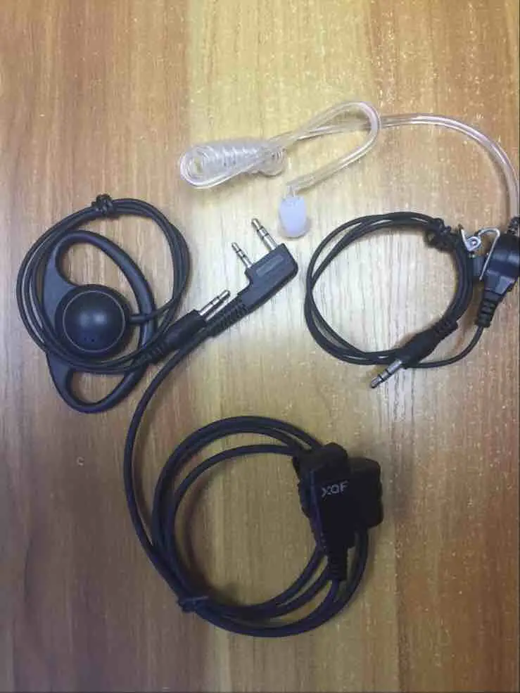 10pcs wired Air tube earpiece for BAOFENG 5R Radio UV-5R kenwood Walkie Talkie
