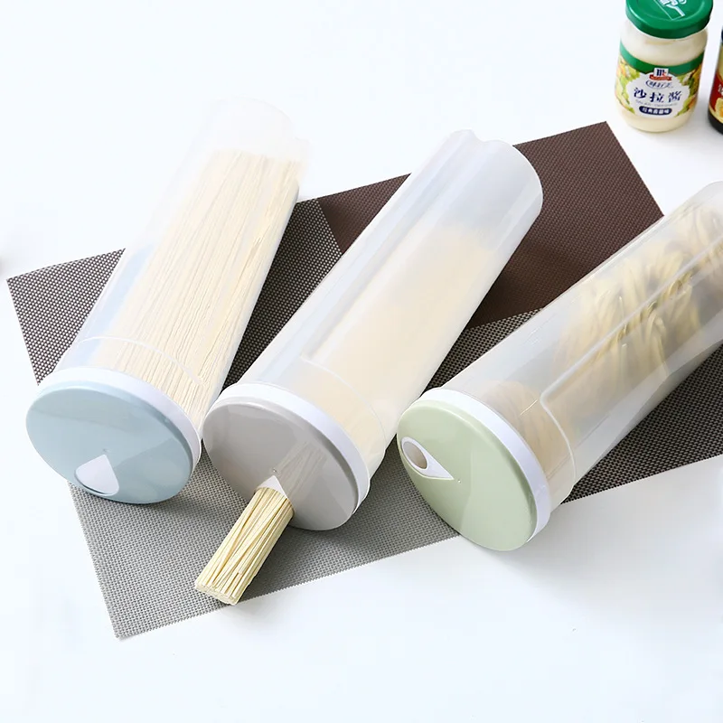 

New Spaghetti Box Large Noodles Container Food Storage Plastic Container for Cereals Beans Rice Grain Snacks