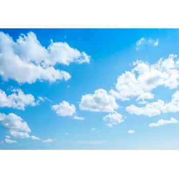 

Laeacco Photo Backdrops Blue Sky Cloudy Party Home Decor Wallpaper Pattern Scenic Photographic Backgrounds For Photo Studio