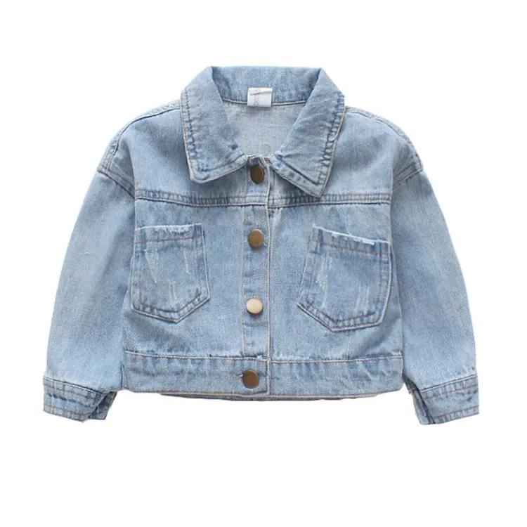 Baby Girls Baby Boys Denim Jacket Spring Autumn Coat Kids Outerwear