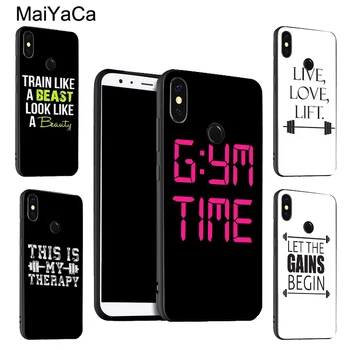 

MaiYaCa Motivational Gym Fitness Quotes TPU Case For Xiaomi Redmi Note 8 6 5 Pro 5A 6A 7 7A 4X K20 Mi 9T Pro 9 A1 A2 Lite Max3