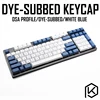 dsa white blue colorway Dye Sub Keycap Set PBT plastic for keyboard gh60 xd60 xd84 cospad tada68 rs96 zz96 87 104 660 ► Photo 1/5