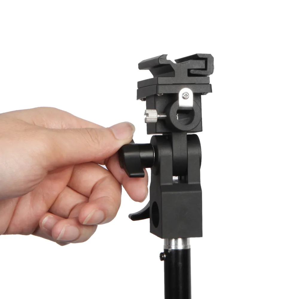 B Type Universal Mount Flash Hot Shoe Adapter Speedlite Trigger Umbrella Holder Swivel Light Stand Bracket (4)